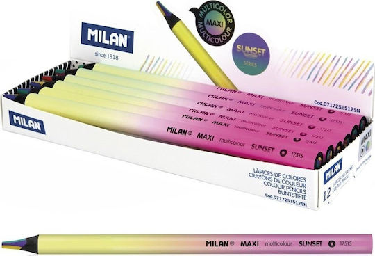 Milan Creioane Colorate Sunset Multicolore Maxi 12 Bucăți Milan