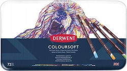 Creion Starpak Derwent Coloursoft Mediu 72 Bucăți Cutie Metalică Creion Starpak Derwent Coloursoft Mediu 72 Bucăți Cutie Metalică