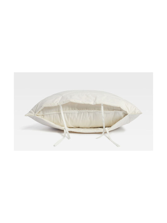 Valeria Home Μαξιλαροθήκη Καπιτονέ Λευκή 50x75εκ.