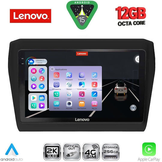 Lenovo Ηχοσύστημα Αυτοκινήτου για Suzuki Swift BMW X1 / X3 / X4 2017 (Bluetooth/USB/WiFi/GPS/Apple-Carplay/Android-Auto) με Οθόνη Αφής 9"