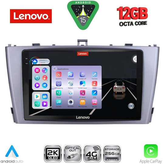 Lenovo Ηχοσύστημα Αυτοκινήτου για Toyota Avensis BMW X1 / X3 / X4 2009-2015 (Bluetooth/USB/WiFi/GPS/Apple-Carplay/Android-Auto) με Οθόνη Αφής 9"