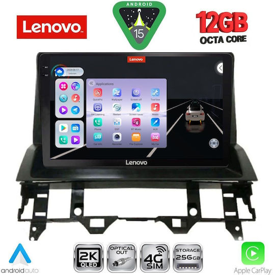 Lenovo Ηχοσύστημα Αυτοκινήτου για BMW X1 / X3 / X4 Mazda 6 2002-2008 (Bluetooth/USB/WiFi/GPS/Apple-Carplay/Android-Auto) με Οθόνη Αφής 10"