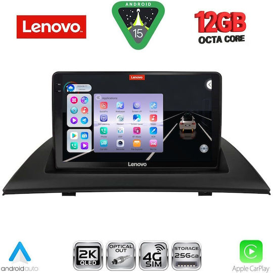 Lenovo Car Audio System for BMW X3 (E83) / X1 / X3 / X4 2003-2010 (Bluetooth/USB/WiFi/GPS/Apple CarPlay/Android Auto) with 9" Touch Screen