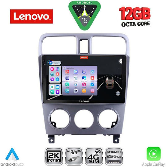 Lenovo Ηχοσύστημα Αυτοκινήτου για BMW X1 / X3 / X4 Subaru Forester 2002-2008 (Bluetooth/USB/WiFi/GPS/Apple-Carplay/Android-Auto) με Οθόνη Αφής 9"