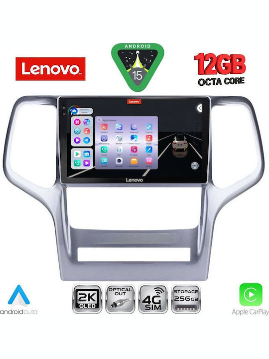 Lenovo Car Audio System for BMW X1 / X3 / X4 Jeep Grand Cherokee 2011-2014 (Bluetooth/USB/WiFi/GPS/Apple CarPlay/Android Auto) with 9" Touch Screen