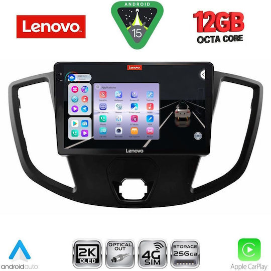 Lenovo Car Audio System for BMW X1 / X3 / X4 Ford Transit 2014-2020 (Bluetooth/USB/WiFi/GPS/Apple CarPlay/Android Auto) with 9" Touch Screen