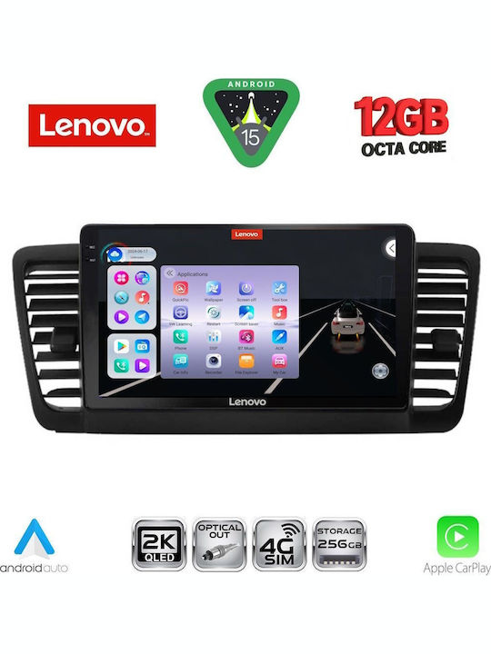 Lenovo Car Audio System for BMW X1 / X3 / X4 Subaru Legacy / Outback 2002-2008 (Bluetooth/USB/WiFi/GPS/Apple CarPlay/Android Auto) with 9" Touch Screen
