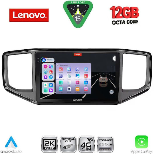 Lenovo Ηχοσύστημα Αυτοκινήτου για BMW X1 / X3 / X4 Volkswagen Amarok 2017-2022 (Bluetooth/USB/WiFi/GPS/Apple-Carplay/Android-Auto) με Οθόνη Αφής 9"