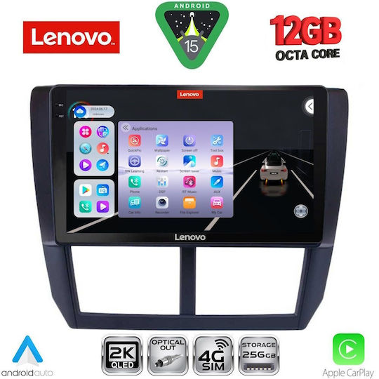 Lenovo Ηχοσύστημα Αυτοκινήτου για BMW X1 / X3 / X4 Subaru Forester / Impreza 2008-2013 (Bluetooth/USB/WiFi/GPS/Apple-Carplay/Android-Auto) με Οθόνη Αφής 9"