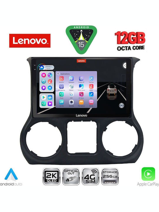 Lenovo Car Audio System for BMW X1 / X3 / X4 Jeep Wrangler 2014-2017 (Bluetooth/USB/WiFi/GPS/Apple CarPlay/Android Auto) with 10" Touch Screen