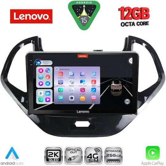Lenovo Ηχοσύστημα Αυτοκινήτου για BMW X1 / X3 / X4 Ford Ka 2017 (Bluetooth/USB/WiFi/GPS/Apple-Carplay/Android-Auto) με Οθόνη Αφής 9"