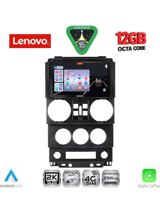 Lenovo Car Audio System for BMW X1 / X3 / X4 Jeep Wrangler 2006-2011 Bluetooth USB WiFi GPS Apple CarPlay Android Auto with 9" Touch Screen