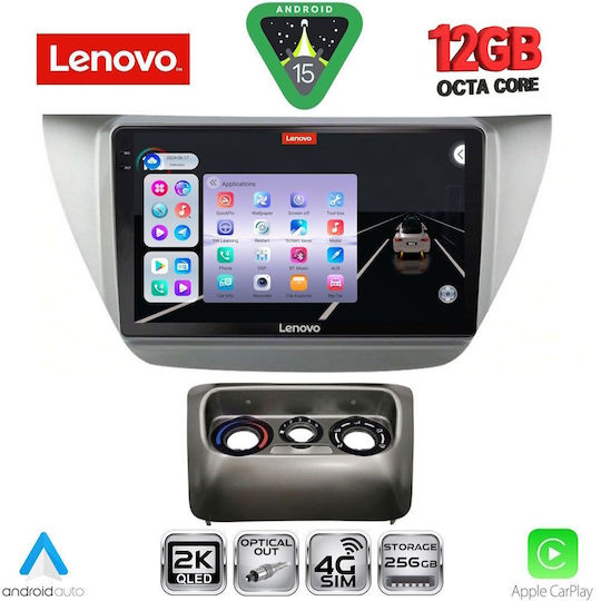 Lenovo Ηχοσύστημα Αυτοκινήτου για Mitsubishi Lancer BMW X1 / X3 / X4 2000-2007 (Bluetooth/USB/WiFi/GPS/Apple-Carplay/Android-Auto) με Οθόνη Αφής 9"