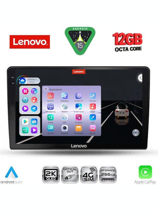 Lenovo Car Audio System for BMW X1 / X3 / X4 Kia Ceed 2006-2009 (Bluetooth/USB/Wi-Fi/GPS/Apple CarPlay/Android Auto) with 9" Touch Screen