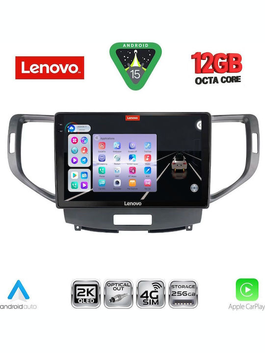 Lenovo Car Audio System for BMW X1 / X3 / X4 Honda Accord 2008-2013 (Bluetooth/USB/WiFi/GPS/Apple CarPlay/Android Auto) with 9" Touch Screen
