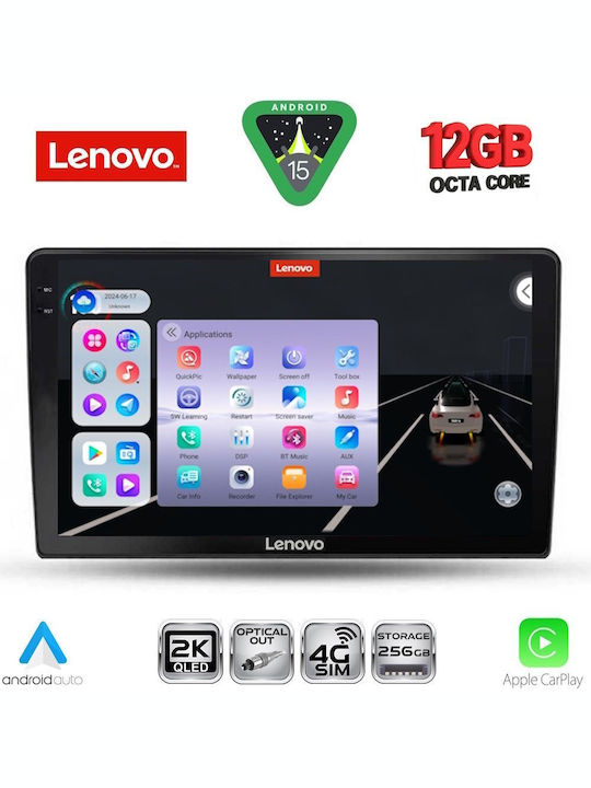 Lenovo Car Audio System for BMW X1 / X3 / X4 Kia Ceed 2009-2012 (Bluetooth/USB/Wi-Fi/GPS/Apple CarPlay/Android Auto) with 9" Touch Screen