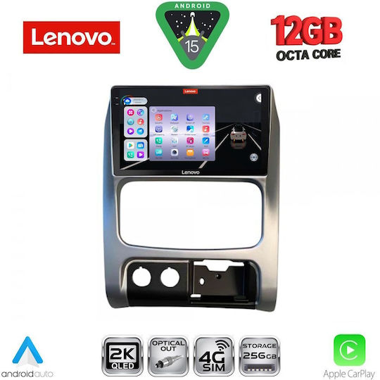 Lenovo Ηχοσύστημα Αυτοκινήτου για BMW X1 / X3 / X4 Jeep Cherokee / Liberty 2002-2007 (Bluetooth/USB/WiFi/GPS/Apple-Carplay/Android-Auto) με Οθόνη Αφής 9"
