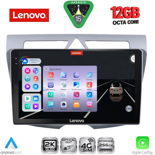 Lenovo Car Audio System for BMW X1 / X3 / X4 Kia Picanto 2008-2011 (Bluetooth/USB/WiFi/GPS/Apple CarPlay/Android Auto) with 9" Touch Screen