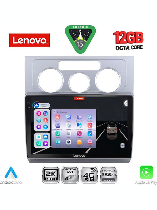 Lenovo Car Audio System for BMW X1 / X3 / X4 Volkswagen Touran 2003-2010 with A/C (Bluetooth/USB/WiFi/GPS/Apple CarPlay/Android Auto) with 10" Touch Screen