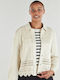 Short Women's Jacket for Spring/Autumn Beige