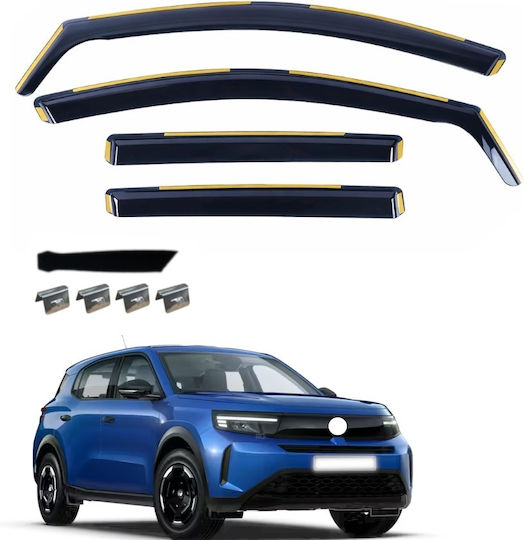 Car Windbreakers Set Front and Back for Opel Frontera 2025+ 4 Pieces