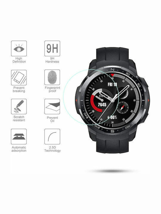2 Stück Gehärtetes Glas 3-7 Garmin Instinct 3 Solar 50mm