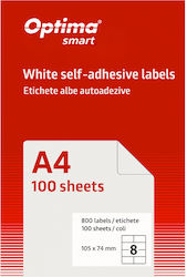 Optima Optima Selbstklebende Etikettenrollen 105x74mm Optima Optima Selbstklebende Etikettenrollen 105x74mm