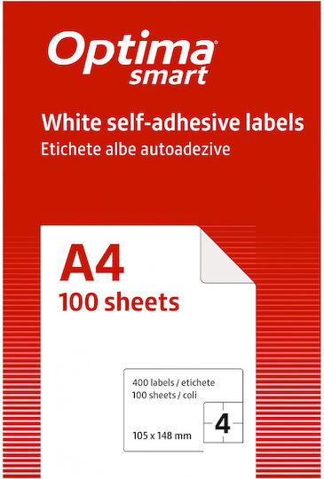 Optima Optima Selbstklebende Etikettenrollen 105x148.5mm