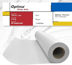 Role Plotter Optima Plotter Roll A0++ 80g 1067mm X 50m Optima Premium