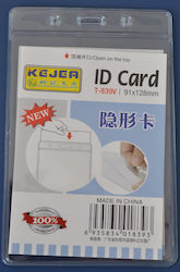 Kejea PVC Pocket Visitenkarten 128x91mm Vertikal 10 Stück Set Kejea Kristall