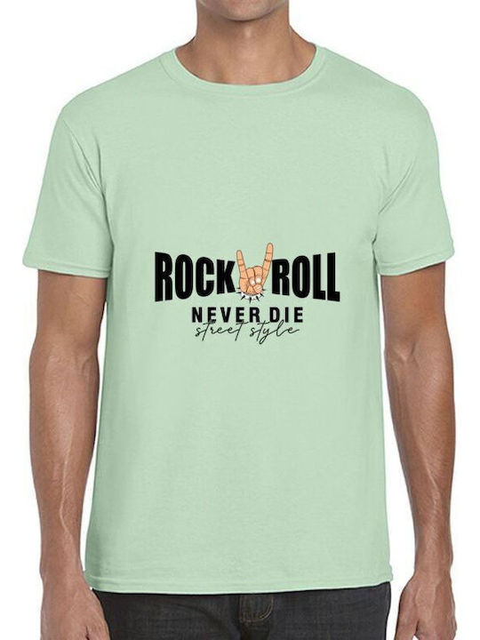 T-shirt Rock Roll Never Die Street Style Pop Cu...
