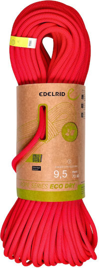 Edelrid Δυναμικό Σχοινί Ορειβασίας με Μήκος 70m Πράσινο