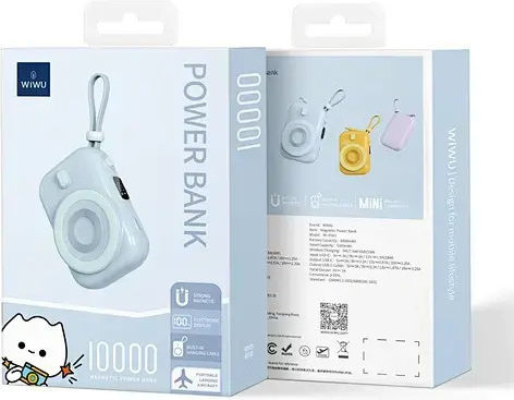 Wiwu P041 MagSafe Baterie Externă 10000mAh 15W Albastră