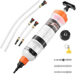 Vevor 1.5 L Fluid Extractor Manual Automotive Fluid Pump Extractor Oil Syringe Long Hose Extension Tubes Easy Oil Change Suction Pump Lawn Mowers Cars Ships Golf Carts Motorcycles