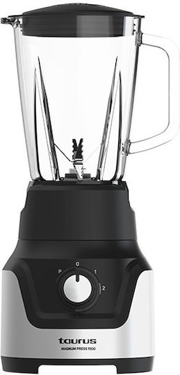 Taurus Magnum Press Μπλέντερ με Πλαστική Κανάτα 1.5 lt 1500W Μαύρο