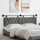 vidaXL Fabric Bed Headboard Cushion Gray 170x55cm
