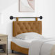 vidaXL Stoff-Kopfstütze Für Bett Braun 100x55cm