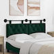 vidaXL Fabric Bed Headboard Cushion Green 130x55cm