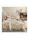 Beauty Home 12676 Σετ Σεντόνια Υπέρδιπλα 230x260εκ. Μπεζ (4τμχ)