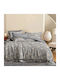 Beauty Home 12679 Σετ Σεντόνια Υπέρδιπλα 230x260εκ. Γκρι (4τμχ)