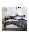 Beauty Home 12697 Σετ Σεντόνια Υπέρδιπλα 230x260εκ. Γκρι (4τμχ)