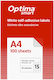 Optima Etichete Autoadezive A4 Rectangulare 70x50.8mm
