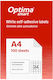 Optima Self-Adhesive A4 Labels Rectangular 64.6x33.9mm