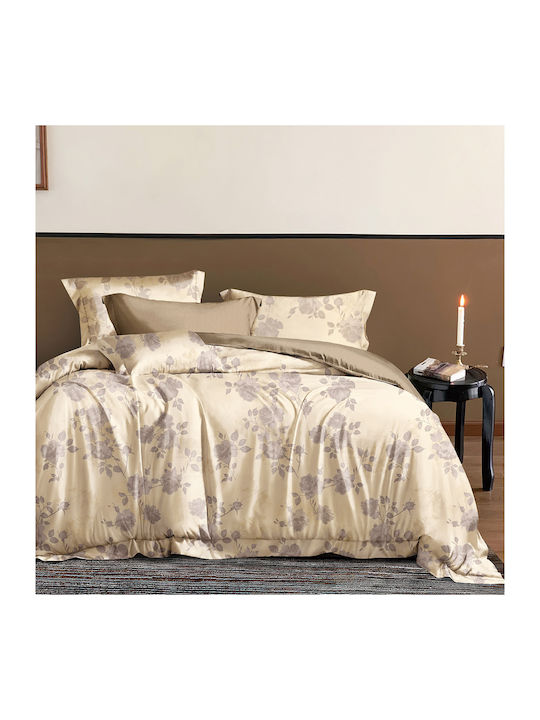 Beauty Home Art 12685 Σετ Κουβερλί Υπέρδιπλο Μπεζ 220x240cm