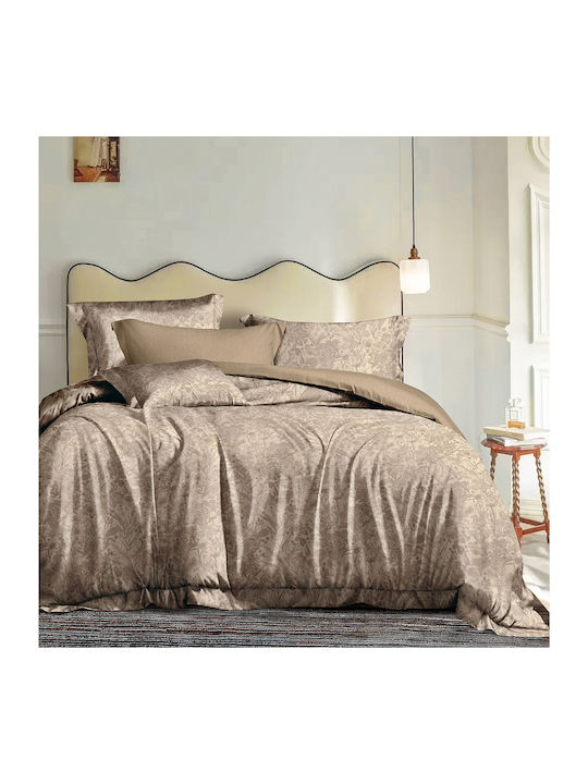 Beauty Home Set Steppdecken Übergröße 220x240cm Mokka