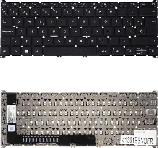 Teclado Español Para Portátil Spanish Laptop Keyboard Acer Aspire 5 A514-56 A314-36p Sp314-55n Qv03p_a10bwl Nki131709t Aezp3800110 Nsk-ra0abq 0v Pk133s13a05 Es Nο Frame Black Κωδ.41361esnofr