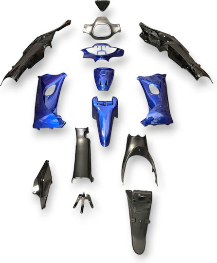 Set Plastic Motorcycle Parts for Modenas Kriss 125 Blue