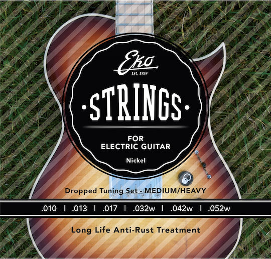 Light Top Heavy Bott Set of Electric Guitar Strings 10 - 52