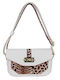 Leather Women's Shoulder Bag White