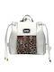 Leather Women's White Backpack